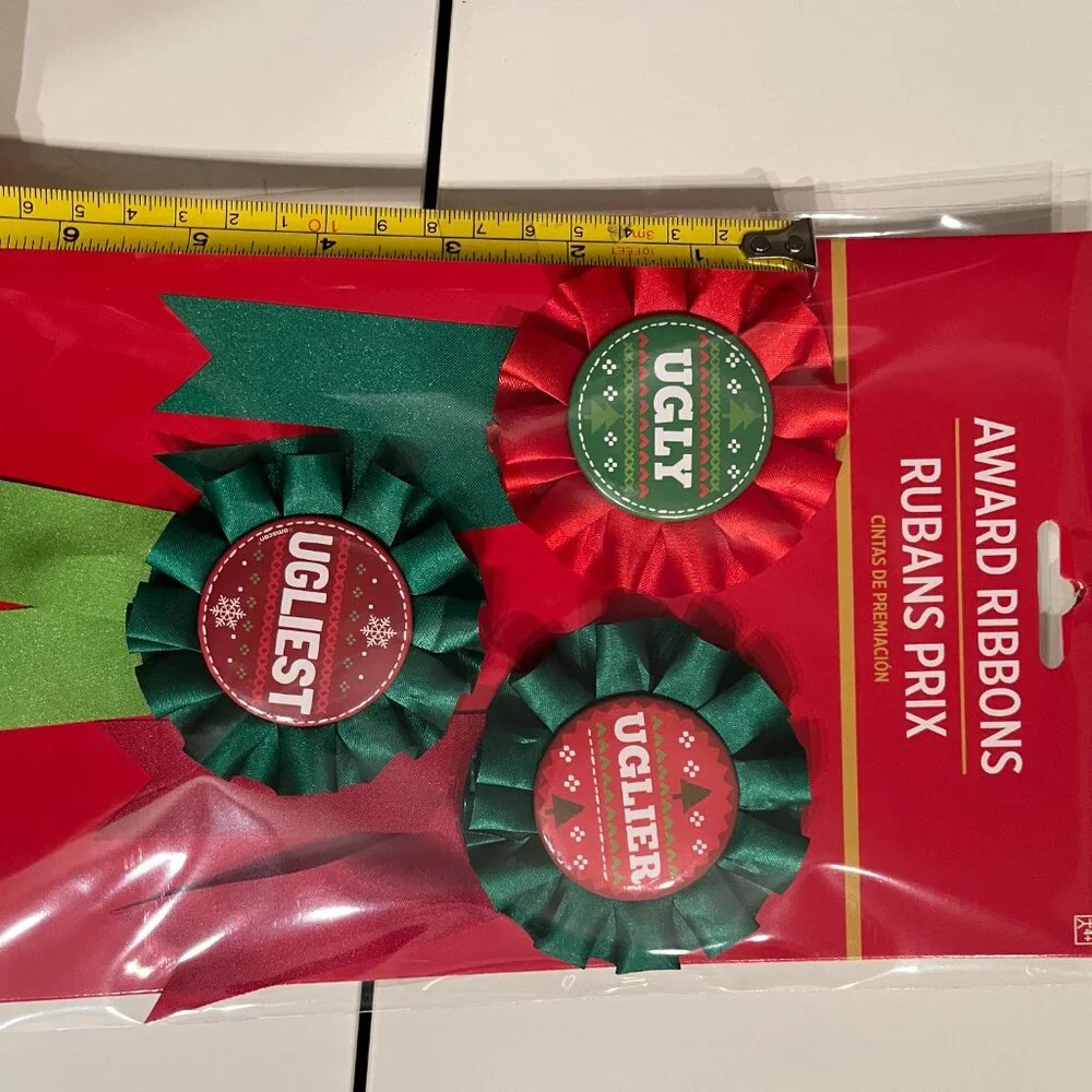Christmas Ugly Sweater Awards (2 Sets / 1st 2nd,‎ 3rd Place) NEW (ps/x)